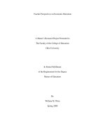 A Master’s Research Project Presented to The Faculty of the College of Education Ohio University pdf