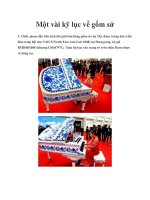 Một vài kỹ lục về gốm sứ docx