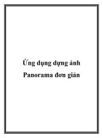 Ứng dụng dựng ảnh Panorama đơn giản pot