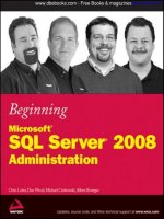 Beginning Microsoft SQL Server 2008 Administration pptx