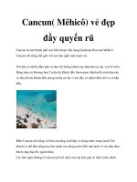 Cancun( Mêhicô) vẻ đẹp đầy quyến rũ pptx