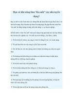 Bạn có khả năng làm “lóa mắt” các nhà tuyển dụng? doc