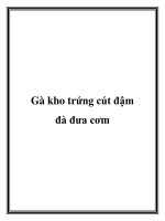 Gà kho trứng cút đậm đà đưa cơm pot