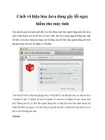 Cách vô hiệu hóa Java đang gây lỗi nguy hiểm cho máy tính ppt