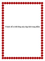 5 bước để có đôi lông mày đẹp khi trang điểm docx