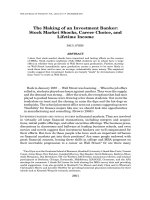 The Making of an Investment Banker: Stock Market Shocks, Career Choice, and Lifetime Income docx
