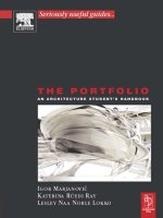 The Portfolio An Architecture StudentÕs Handbook docx