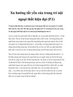 Xu hướng tất yếu của trang trí nội ngoại thất hiện đại (P.1) pptx