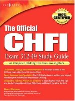 the official chfi study guide for computer hacking forensics investigators [exam 312-49]
