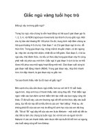 Giấc ngủ vàng tuổi học trò potx