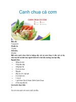 Canh chua cá cơm ppt