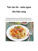 Nui xào bò - món ngon cho bữa sáng pptx