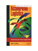Accelerated Logistics - Streamlining the Army’s Supply Chain docx