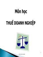 THUẾ DOANH NGHIỆP docx