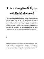 9 cách đơn giản để lấy lại vẻ kiêu hãnh cho cổ docx