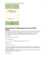 Experiences of a Bandmaster pdf