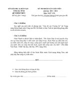 Đề thì khảo sát giáo viên giỏi Hà Tĩnh