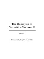 The Ramayan of Valmiki – Volume II potx