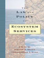 THE LAW AND POLICY OF ECOSYSTEM SERVICES docx