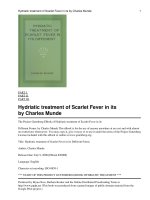 Hydriatic treatment of Scarlet Fever in its Different Forms docx