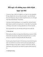 Bất ngờ với những mẹo chữa bệnh ngay tại nhà ppt