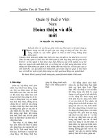 Quản lý thuế ở Việt Nam ppt