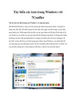 Tùy biến các icon trong Windows với 7Conifier pptx