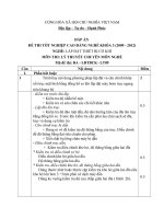 đáp án đề thi lý thuyết-lắp đặt thiết bị cơ khí-mã đề thi lđtbck – th (9)