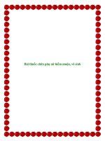 Bài thuốc chữa phụ nữ hiếm muộn, vô sinh potx