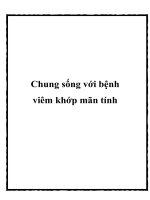 Chung sống với bệnh viêm khớp mãn tính pptx