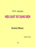 HIỆU SUẤT SỬ DỤNG ĐIỆN pptx