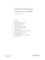 Preparing Samples for Sequencing of mRNA