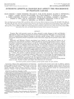 INTENSIVE LIFESTYLE CHANGES MAY AFFECT THE PROGRESSION OF PROSTATE CANCER docx