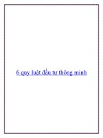 6 quy luật đầu tư thông minh ppt