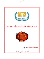 tiểu luận tìm hiểu về firewall