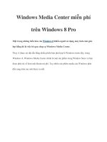 Windows Media Center miễn phí trên Windows 8 Pro pot