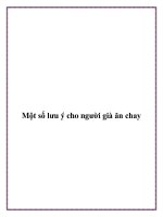 Một số lưu ý cho người già ăn chay potx