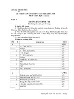 ĐỀ THI TUYỂN SINH THPT NĂM HỌC 2008 -2009 HOÁ HỌC doc