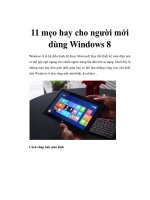11 mẹo hay cho người mới dùng Windows 8 pptx