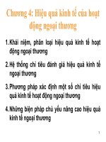 Hiệu quả kinh tế của hoạt động ngoại thương pot