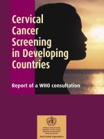 Cervical Cancer Screening In Developing Countries - Report Of A WHO Consultation doc