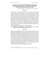 ỨNG DỤNG ẢNH MODIS THEO DÕI SỰ THAY ĐỔI NHIỆT ĐỘ BỀ MẶT ĐẤT VÀ TÌNH HÌNH KHÔ HẠN VÙNG ĐỒNG BẰNG SÔNG CỬU LONG pot