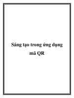 Sáng tạo trong ứng dụng mã QR pot