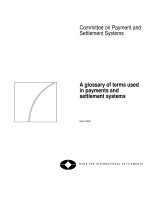 A glossary of terms used in payments and settlement systems pot