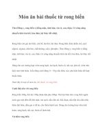 Món ăn bài thuốc từ rong biển pptx