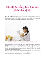 Chế độ ăn uống đảm bảo sức khỏe cho kỳ thi pot