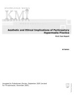 Aesthetic and Ethical Implications of Participatory Hypermedia Practice pdf