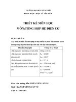 DCSB xây dựng hệ điều tốc cho động cơ một chiều có phản hồi âm điện áp và dương dòng điện