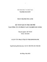 kế toán quản trị chi phí tại công ty cổ phần vận tải biển đà nẵng