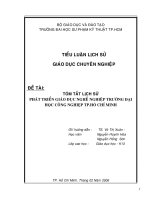 Tiểu luận :Phát triển nghề nghiệp trường Đại học Công Nghiệp Thành Phố Hồ Chí Minh ppt